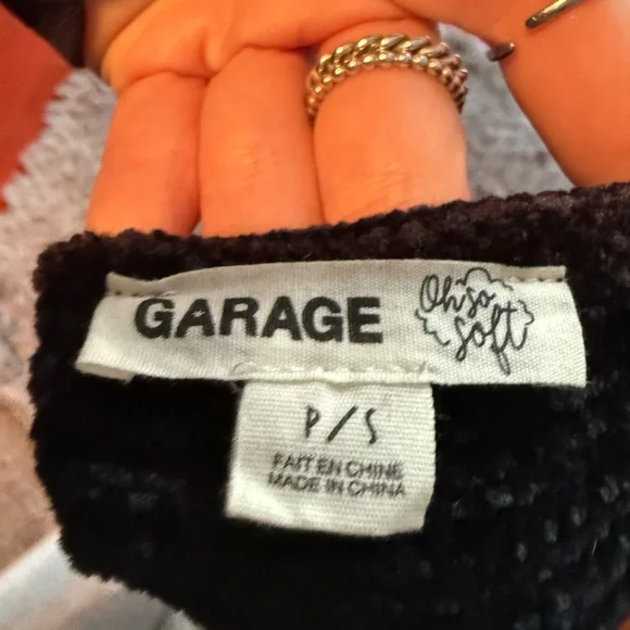 Garage Black Ribbed Sweater - Picture 3 of 3